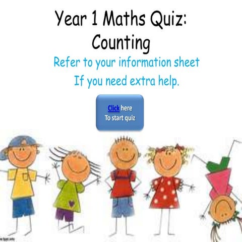 Year 1 maths quiz