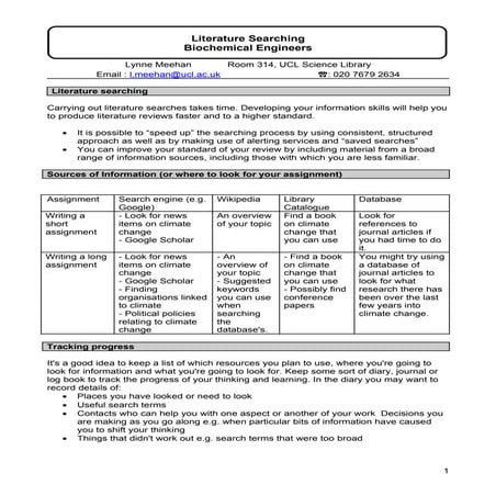 Library resources for year 3 Biochemical Engineers