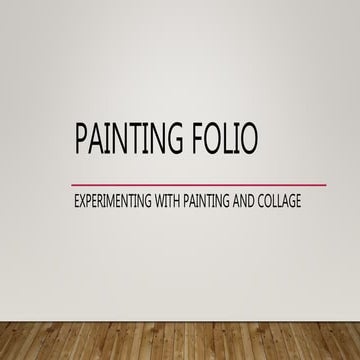 Year 6 painting and collage experiments: Howard Arkley