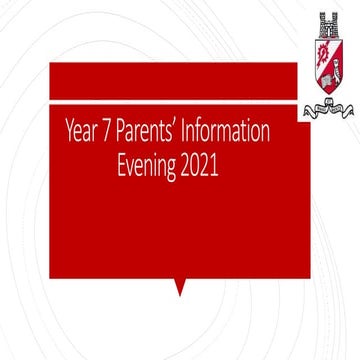 Year 7 Induction Evening