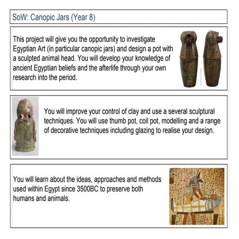 Year 8 canopic jar