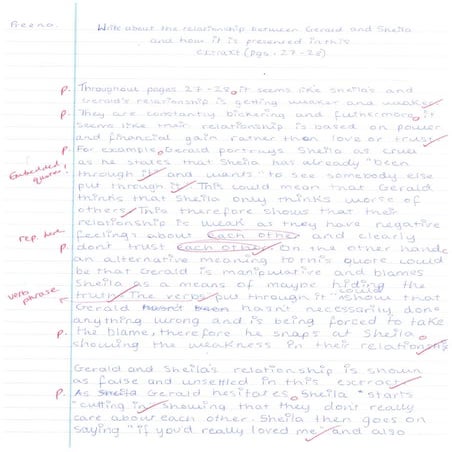 Year 9 Sheila & Gerald Assessment Preena | PDF | Free Download