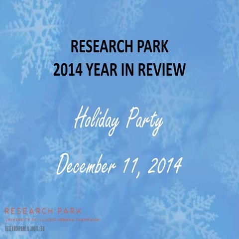 Research Park: Year in Review 2014