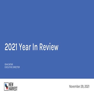 2021 Year in Review - New Harvest