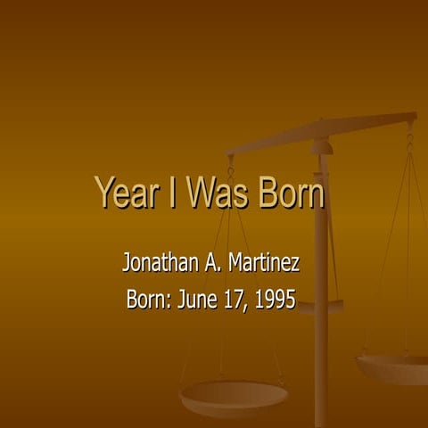 Year i was born | PPT