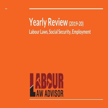 Labour Laws, Social Security, Employment  Updates