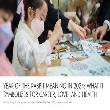 Year of the Rabbit Meaning in 2024 What It Symbolizes for Career, Love, and H...