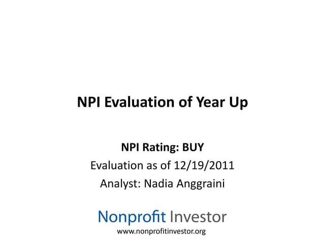 Year Up Rating Summary