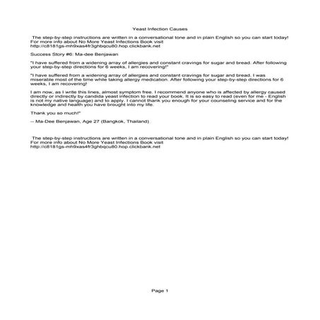Yeast Infection Causes
