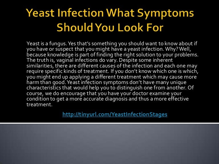 Yeast infection stages