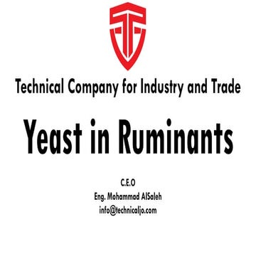 Yeast in ruminants