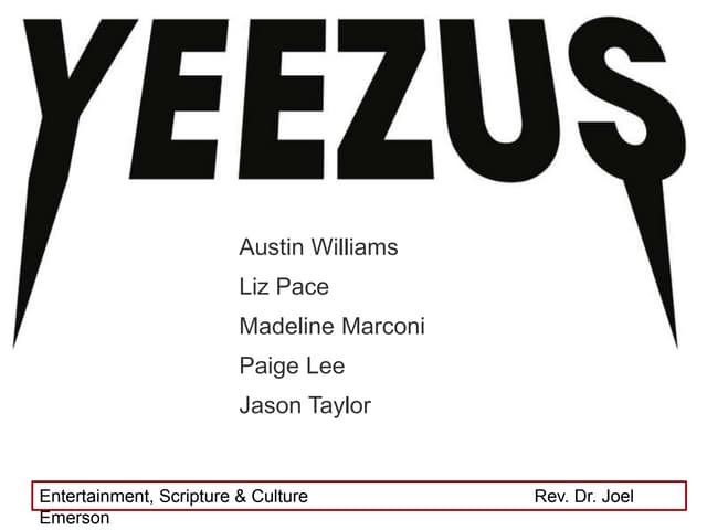 yeezianity bible