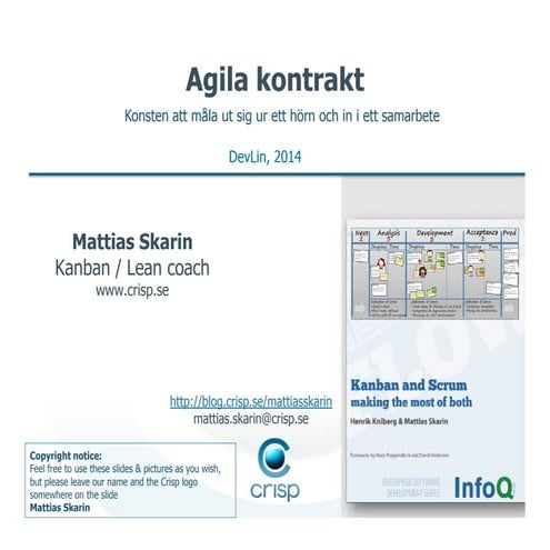 Vad innebär Agila kontrakt?