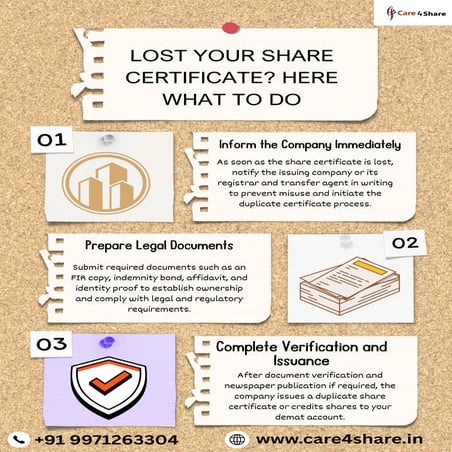 Lost your share certificate? Here what to do | PDF