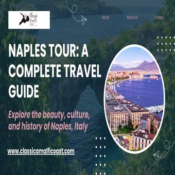 Naples Tour: A Complete Guide to Exploring Naples | PDF