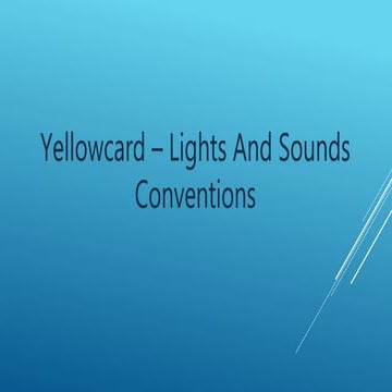 Yellowcard conventions