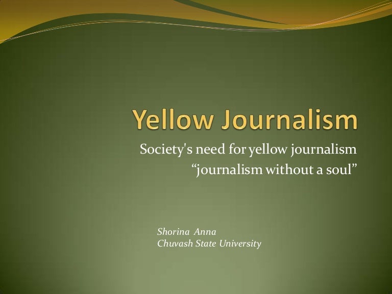 Yellow journalism