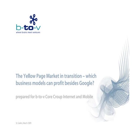 The Yellow Page Market in transition – which business models can profit ...