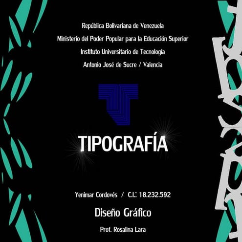 Yenimar Cordovés / Investigación - Tipografía