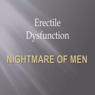 Erectile Dysfunction Treatments