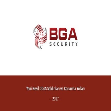 Yeni Nesil DDOS Saldırıları ve Korunma Yöntemleri