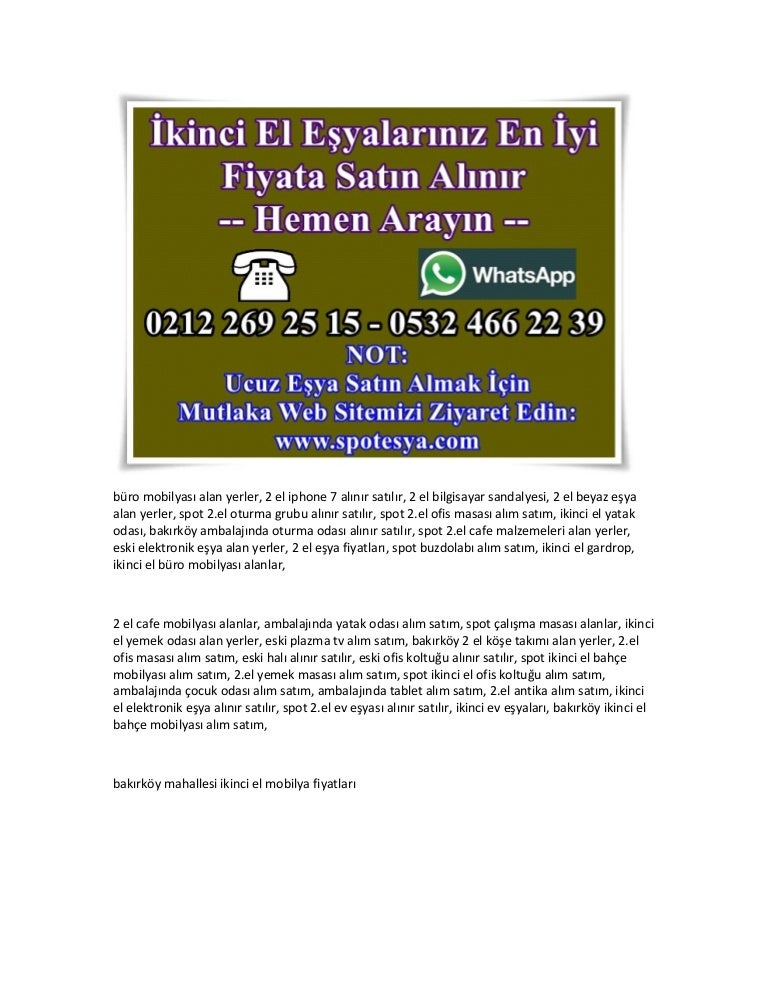 2.el ev eşyası alınır satılır, ikinci ev eşyaları