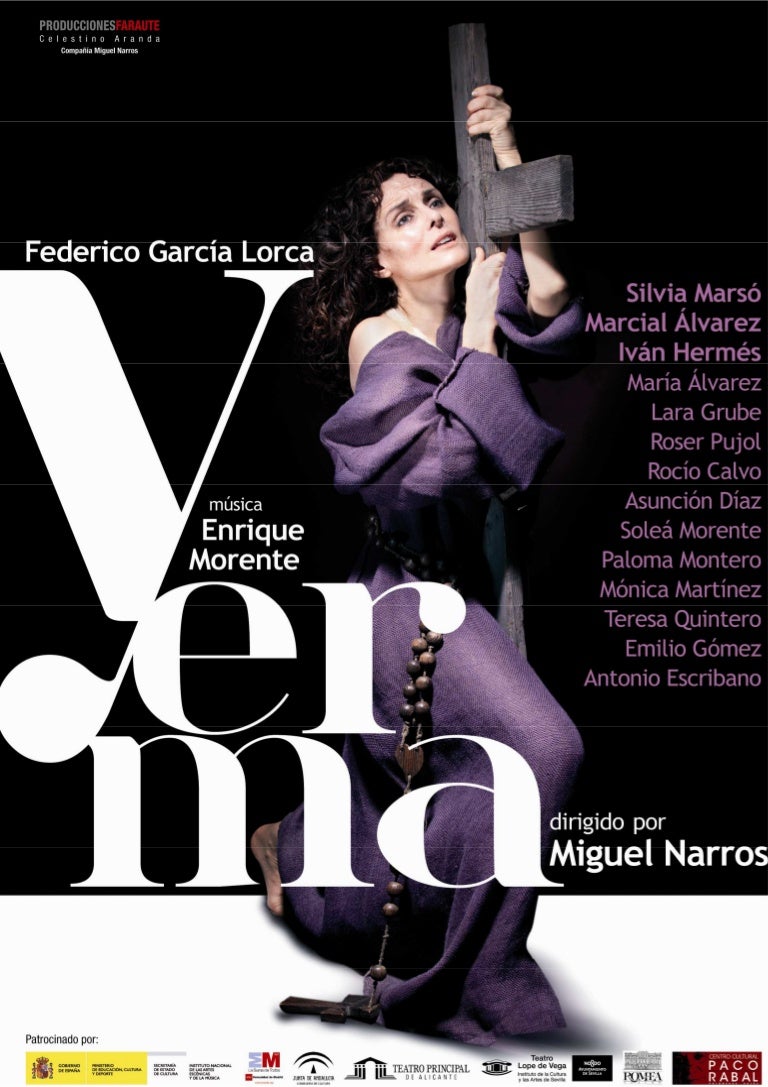 teatro zorrilla yerma federico garcia lorca miguel narros silvia mars yerma flyer