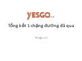 Yesgo - tổng kết 1 chặng đường đã qua
