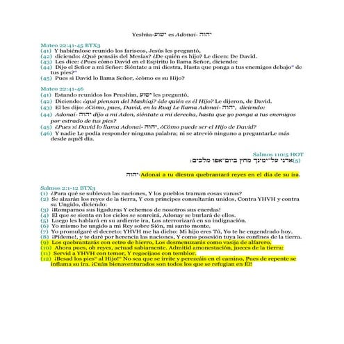 Yeshúa es Adonai