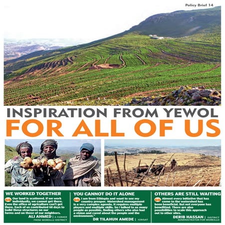 Inspiration from Yewol for all of us (ICRISAT Policy Brief 14)