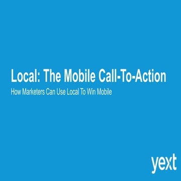 Sponsor Breakfast Presentation by Yext