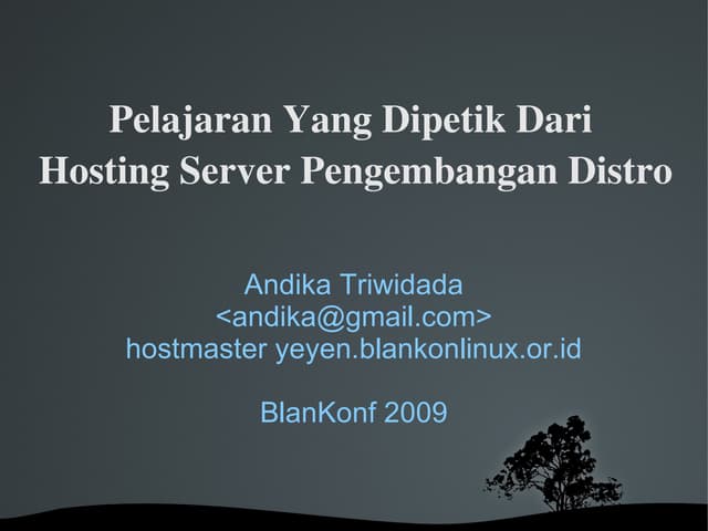 BlankOn Server - Lesson Learned