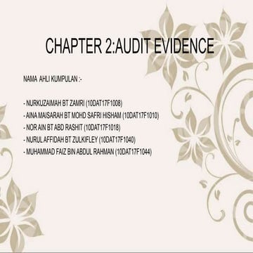AUDIT EVIDENCE-SUBSTANTIVE TESTING.docx