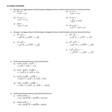 Tugas Matematika Bab I