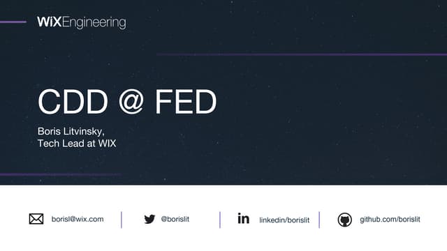 CDD @ FED