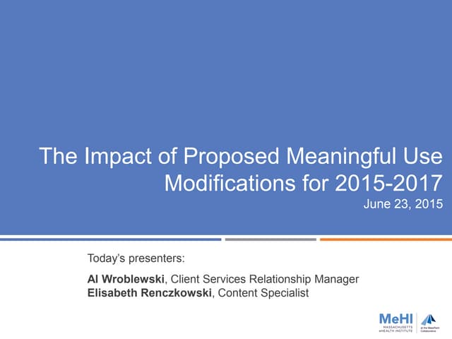 The Impact of Proposed MU Rule Chan...