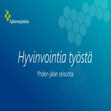 Yhden Jalan Seisonta tasapainotesti PDF
