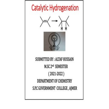 Catalytic Hydrogenation