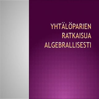 Yhtälöparislidesow1