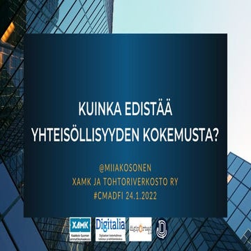Yhteisollisyys cmadfi-2022