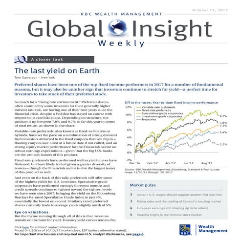 The Last Yield on Earth