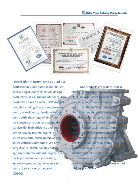 CNSME. slurry pump catalog | PDF | Home Appliances | Home & Garden