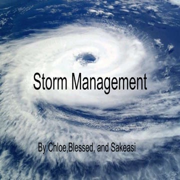 Storm management