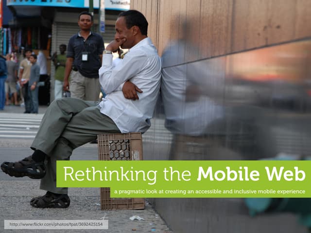 Rethinking the Mobile Web by Yiibu
