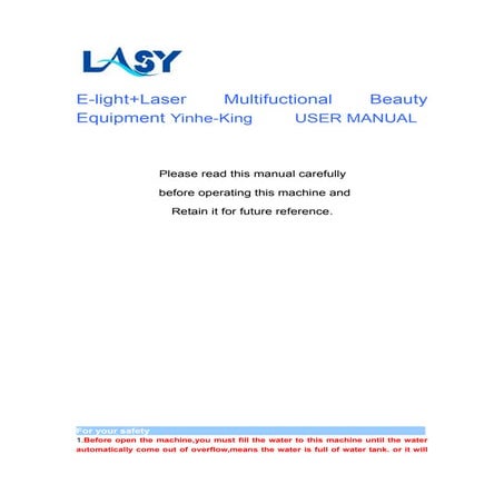 Yinhe King User Manual