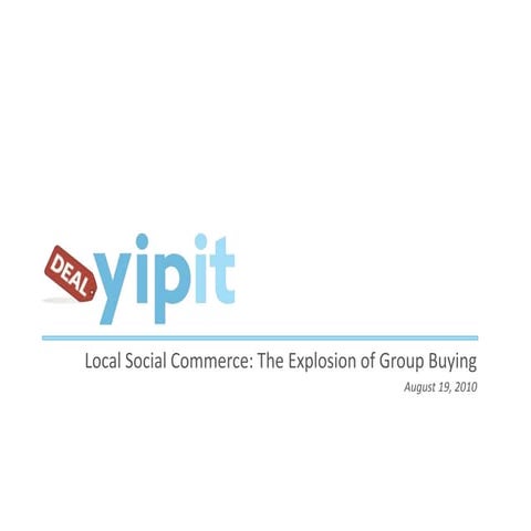 Yipit Webinar 8-19-10