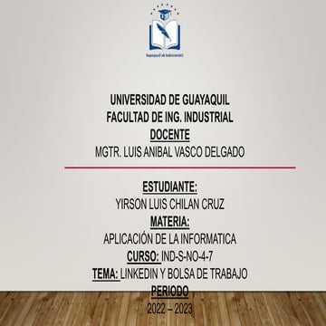 LINKEDIN Y BOLSA DE TRABAJO APLICACIONES INFORMATICA.pptx