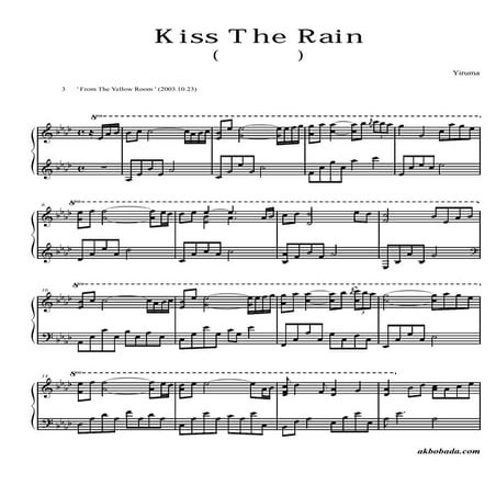 Yiruma   kiss the rain