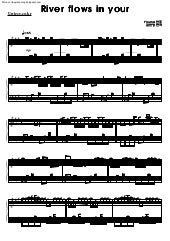 Yiruma River Flows In You Piano Sheet Music