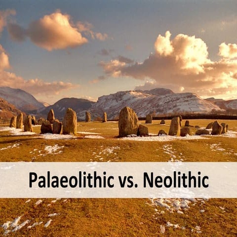 Palaeolithic and neolithic ages
